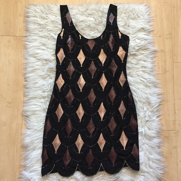 Ark & Co Dresses & Skirts - Modcloth Ark & Co 20's Flapper Sequined Tank Dress
